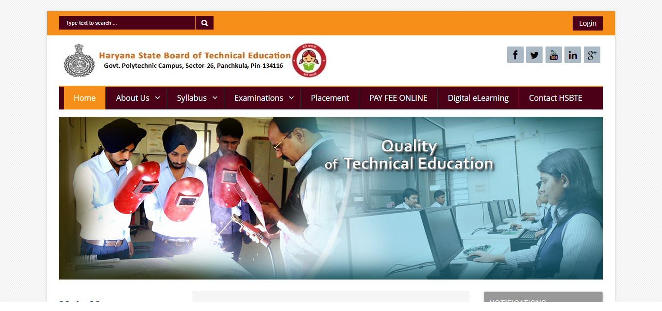HSBTE Diploma Portal 2024
